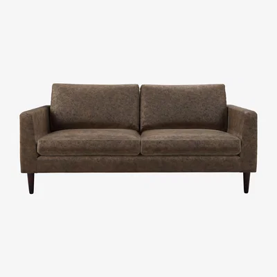 Sofa.com Jude 2 Seat Sofa in Burnt Orange Stripe Velvet