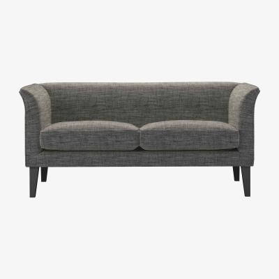 Sofa.com Fingal 2 Seat Sofa in Liquorice Baylee Multi-Tone Viscose Linen