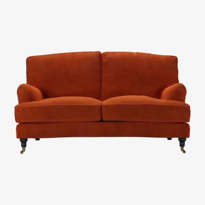 Sofa.com Bluebell 2 Seat Sofa in Brick Aquaclean Clever Velvet