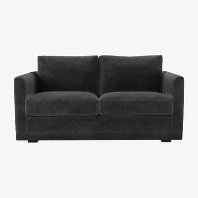 Sofa.com Aissa 2 Seat Sofa with removable cover in Raven Speckled Chenille