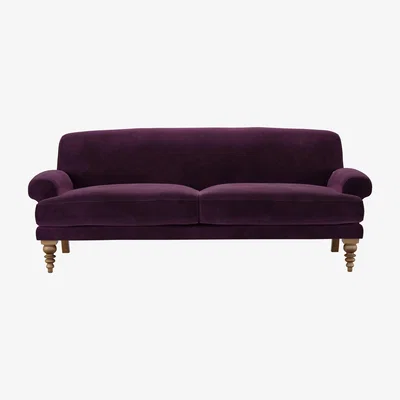 Sofa.com Saturday 3 Seat Sofa in Damson Smart Velvet