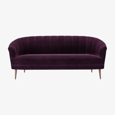 Sofa.com Harper 2.5 Seat Sofa in Damson Smart Velvet