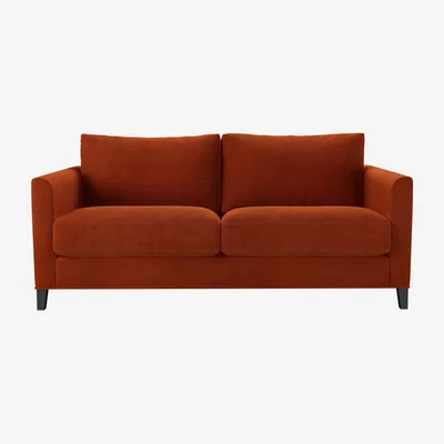 Sofa.com Izzy 2.5 Seat Sofa in Brick Aquaclean Clever Velvet