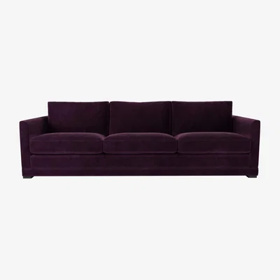 Sofa.com Aissa 4 Seat Sofa in Damson Smart Velvet