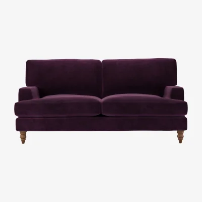Sofa.com Isla 2.5 Seat Sofa in Damson Smart Velvet