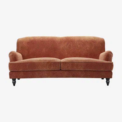 Sofa.com Snowdrop 3 Seat Sofa in Pomegranate Bubble Velvet