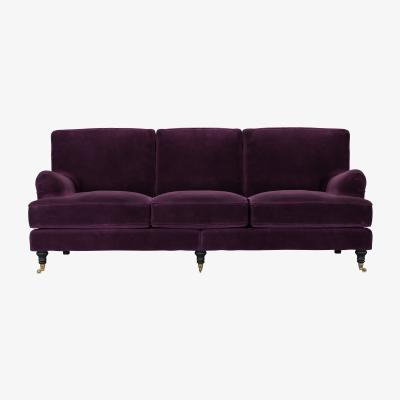 Sofa.com Bluebell 4 Seat Sofa in Damson Smart Velvet