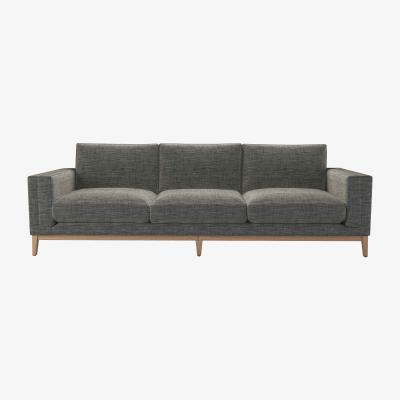 Sofa.com Costello 4 Seat Sofa in Liquorice Baylee Multi-Tone Viscose Linen