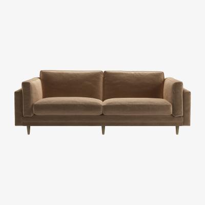 Sofa.com Marco 3 Seat Sofa in Spiced Latte Cotton Matt Velvet