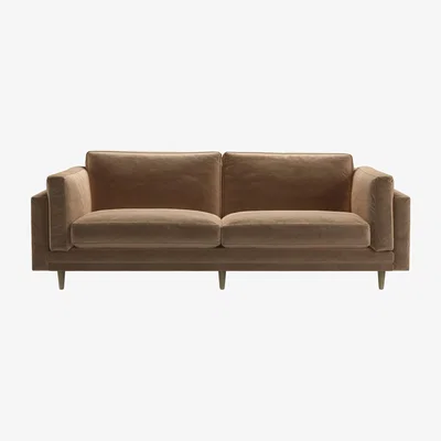 Sofa.com Marco 3 Seat Sofa in Spiced Latte Cotton Matt Velvet