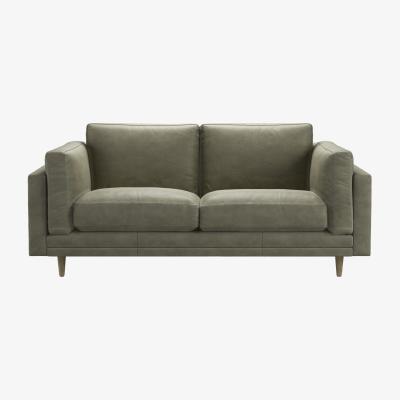 Sofa.com Marco 2 Seat Sofa in Matcha Powdered Leather