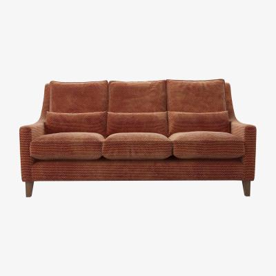 Sofa.com High Back Iggy 3 Seat Sofa in Pomegranate Bubble Velvet