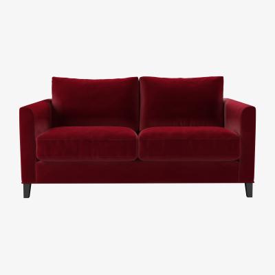 Sofa.com Izzy 2 Seat Sofa (breaks down) in Malbec Cotton Matt Velvet