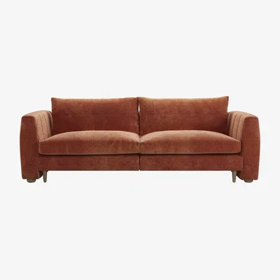Sofa.com Tiffany 2.5 Seat Sofa in Pomegranate Bubble Velvet