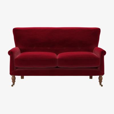 Sofa.com Alderney 2 Seat Sofa in Malbec Cotton Matt Velvet