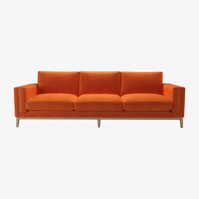 Sofa.com Costello 4 Seat Sofa in Paprika Smart Velvet