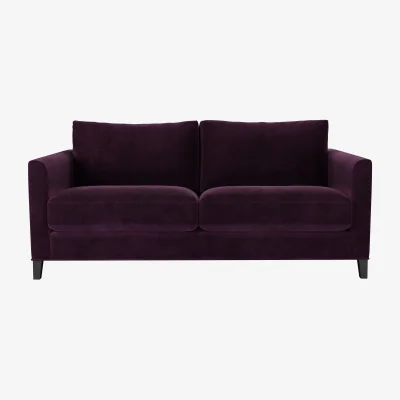Sofa.com Izzy 2.5 Seat Sofa (breaks down) in Damson Smart Velvet