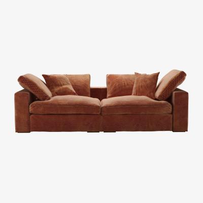 Sofa.com Long Island 2 Seat Sofa in Pomegranate Bubble Velvet
