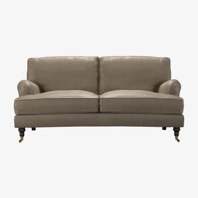 Sofa.com Bluebell 2.5 Seat Sofa in Pewter Grain Leather - sofa.com