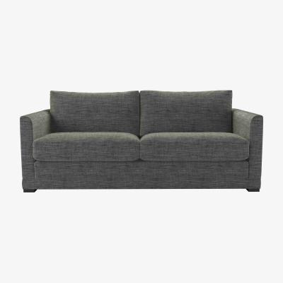 Sofa.com Aissa 3 Seat Sofa in Liquorice Baylee Multi-Tone Viscose Linen