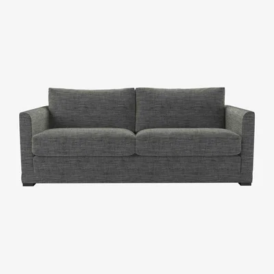 Sofa.com Aissa 3 Seat Sofa in Liquorice Baylee Multi-Tone Viscose Linen