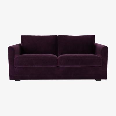 Sofa.com Aissa 2.5 Seat Sofa with removable cover in Damson Smart Velvet
