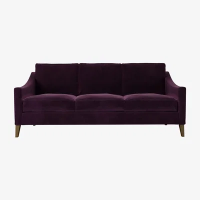 Sofa.com Iggy 3 Seat Sofa in Damson Smart Velvet