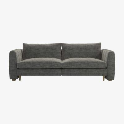 Sofa.com Tiffany 2.5 Seat Sofa in Liquorice Baylee Multi-Tone Viscose Linen