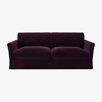 Sofa.com Otto 3 Seat Sofa in Damson Smart Velvet