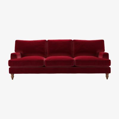 Sofa.com Isla 4 Seat Sofa in Malbec Cotton Matt Velvet