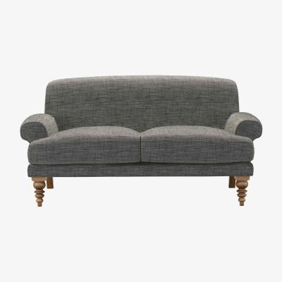 Sofa.com Saturday 2 Seat Sofa (breaks down) in Liquorice Baylee Multi-Tone Viscose Linen