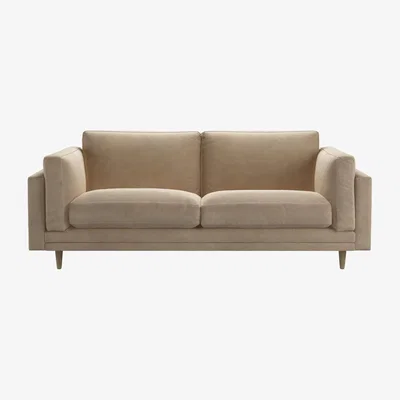 Sofa.com Marco 2.5 Seat Sofa in Fawn Aquaclean Clever Velvet