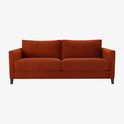 Sofa.com Izzy 3 Seat Sofa in Brick Aquaclean Clever Velvet