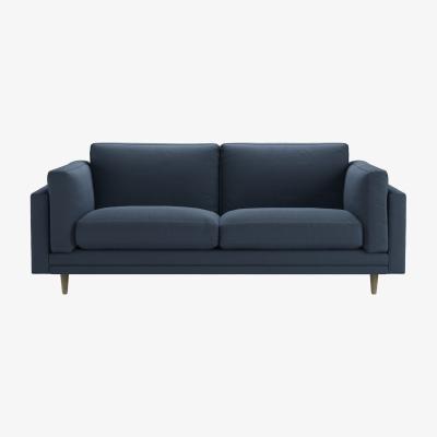 Sofa.com Marco 2.5 Seat Sofa in Midnight Blue Brushed Linen Cotton
