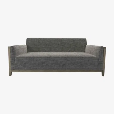 Sofa.com Chester 3 Seat Sofa in Liquorice Baylee Multi-Tone Viscose Linen