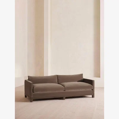 Soho Home Ashford Four Seater Sofa, Velvet, Taupe