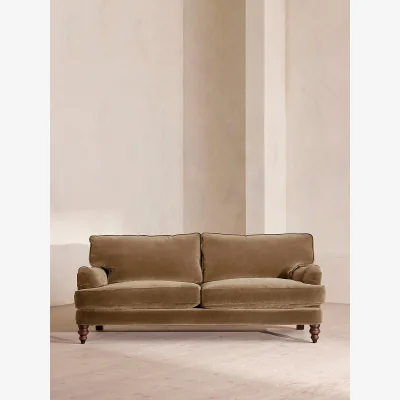 Soho Home Arundel Three Seater Sofa, Velvet, Truffle