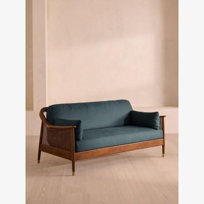 Soho Home Atlanta Three Seater Sofa, Linen, Prussian Blue