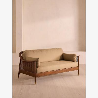 Soho Home Atlanta Three Seater Sofa, Linen, Wheat