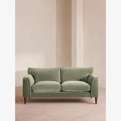 Soho Home Reya Two Seater Sofa, Velvet, Seafoam, UK