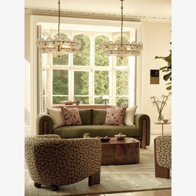 Soho Home Faarell Three Seater Sofa, Linen, Sage