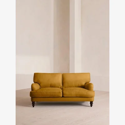 Soho Home Arundel Two Seater, Sofa, Linen, Turmeric