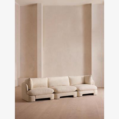 Soho Home Odell Deeper Sit Modular Sofa, Four Seater, Natural Boucle UK