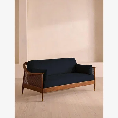 Soho Home Atlanta Three Seater Sofa, Linen, Indigo