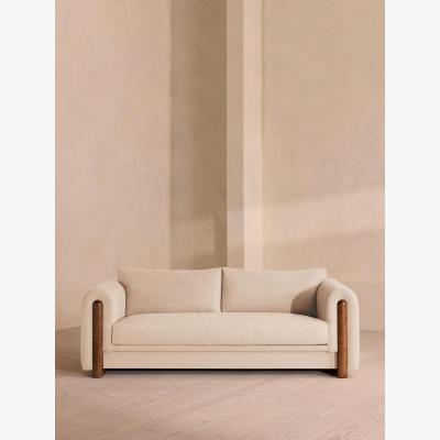 Soho Home Faarell Three Seater Sofa, Linen, Bisque