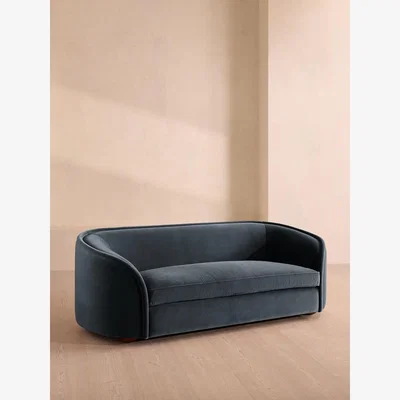 Soho Home Conall Three Seater Sofa, Velvet, Grey Blue