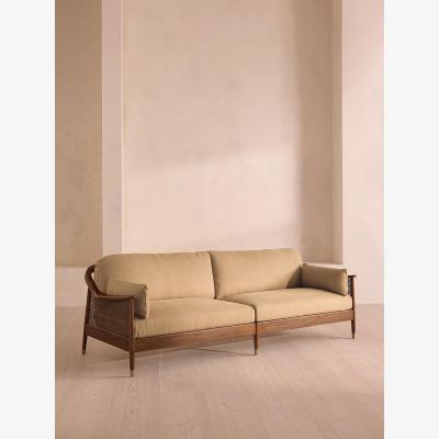 Soho Home Atlanta Four Seater Sofa, Linen, Wheat