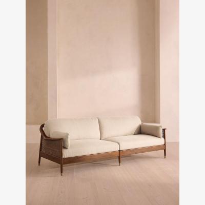 Soho Home Atlanta Four Seater Sofa, Linen, Bisque