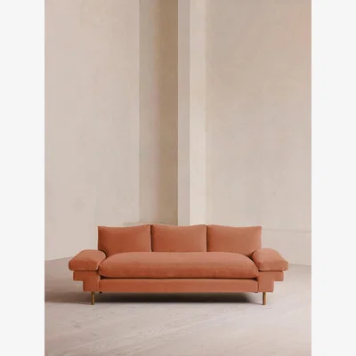 Soho Home Bristol Sofa, Velvet, Antique Rose