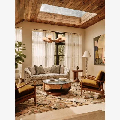 Soho Home Conall Three Seater Sofa, Olia Jacquard, UK